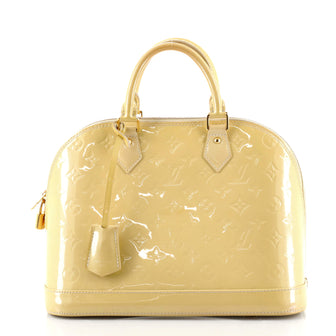 Louis Vuitton Alma Handbag Monogram Vernis MM