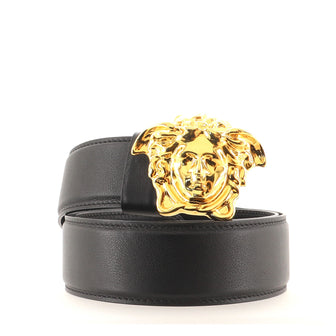 Versace Medusa Buckle Belt Leather Wide