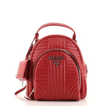 Prada Front Pocket Backpack Diagramme Quilted Leather Small