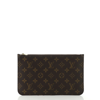 Louis Vuitton Neverfull Pochette Monogram Canvas Large
