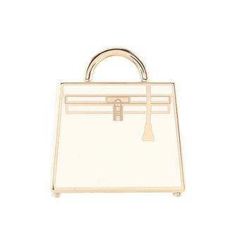 Hermes Curiosite Kelly Laque Charm Metal
