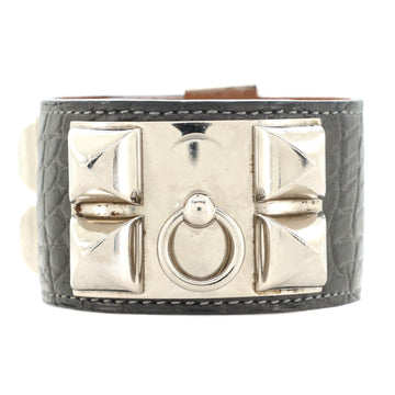 Hermes Collier de Chien Bracelet Matte Alligator