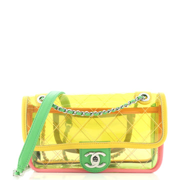 Chanel Coco Splash Flap Bag Quilted PVC With Lambskin Small