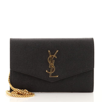 Saint Laurent Uptown Chain Wallet Leather