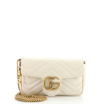 Gucci GG Marmont Flap Bag Matelasse Leather Super Mini