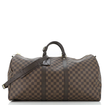Louis Vuitton Keepall Bandouliere Bag Damier 55
