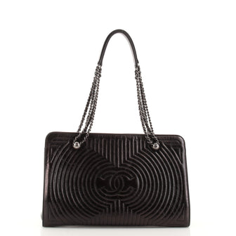 Chanel Korean Garden Shopping Tote Quilted Calfskin Large