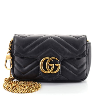 Gucci GG Marmont Flap Bag Matelasse Leather Super Mini