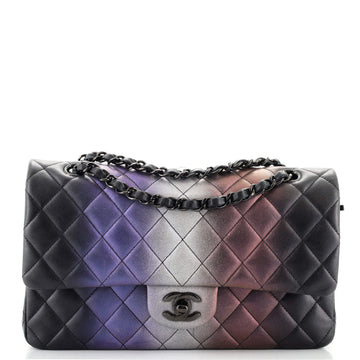 Chanel Classic Double Flap Bag Quilted Ombre Iridescent Calfskin Medium