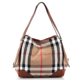 Burberry Canterbury Tote House Check Canvas Small