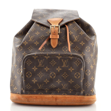 Louis Vuitton Vintage Montsouris Backpack Monogram Canvas GM
