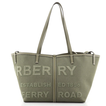 Burberry Beach Tote Horseferry Logo Canvas Mini