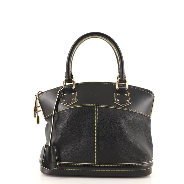 Louis Vuitton Suhali Lockit Handbag Leather PM Black 1206941