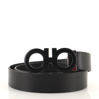Salvatore Ferragamo Gancini Belt Leather Wide