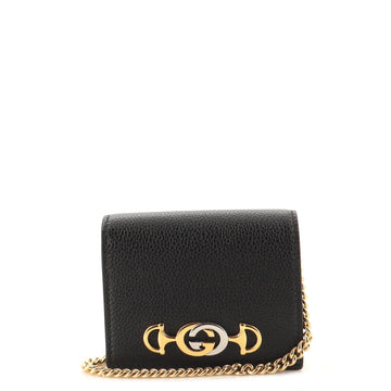 Gucci Zumi Chain Card Case Leather