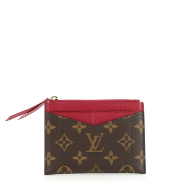 Louis Vuitton Zipped Card Holder Monogram Canvas