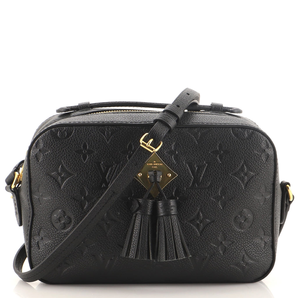 LOUIS VUITTON Saintonge Bag in Black Empreinte Leather