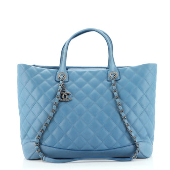 Chanel Easy Shopping Tote Quilted Calfskin Small