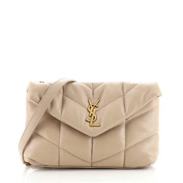 Saint Laurent LouLou Puffer Shoulder Bag Quilted Leather Mini