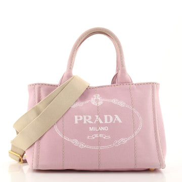 Prada Canapa Convertible Tote Canvas Mini
