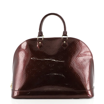 Louis Vuitton Alma Handbag Monogram Vernis GM