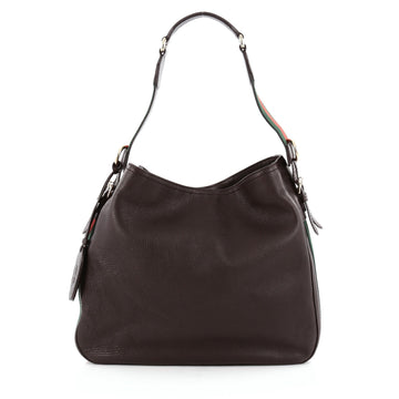 Gucci Heritage Web Hobo Leather Medium