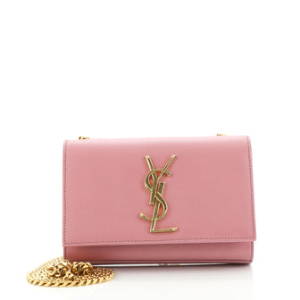 Saint Laurent Classic Monogram Crossbody Bag Grainy Leather Small