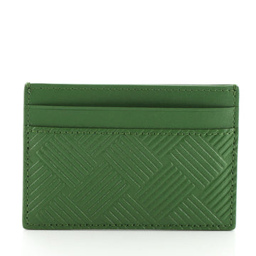 Bottega Veneta Card Holder Embossed Leather