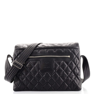 Chanel Coco Cocoon Messenger Bag Quilted Caviar Large