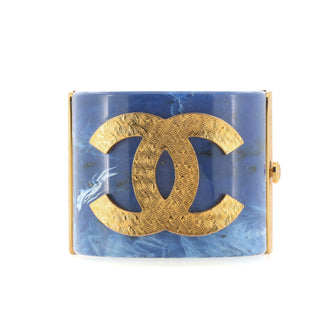 Chanel CC Cuff Bracelet Resin with Metal