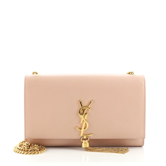 Saint Laurent Classic Monogram Tassel Crossbody Bag Leather Medium