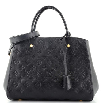 Louis Vuitton Montaigne Handbag Monogram Empreinte Leather GM