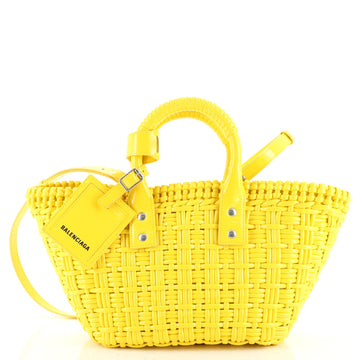 Balenciaga Bistrot Panier Bag Woven Faux Leather XS