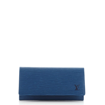 Louis Vuitton Vintage Flap Wallet Epi Leather Long