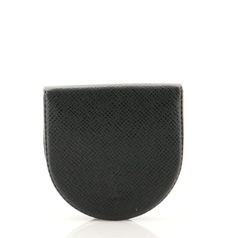 Louis Vuitton Porte-Monnaie Cuvette Coin Purse Taiga Leather