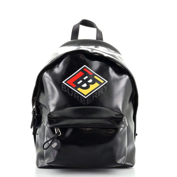 Burberry Logo Graphic Backpack Printed Coated Canvas Large