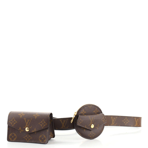Louis Vuitton Daily Multi Pocket Belt Monogram 30MM Brown in
