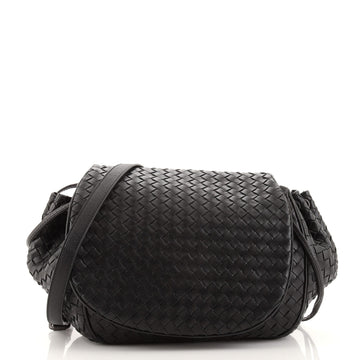 Bottega Veneta Flap Messenger Bag Intrecciato Nappa Small