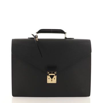 Louis Vuitton Serviette Ambassadeur Handbag Epi Leather