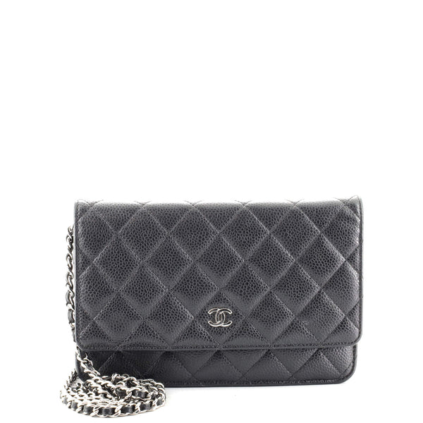 Chanel 19 Wristlet Pouch with Handle Quilted Goatskin Small Neutral 1565661