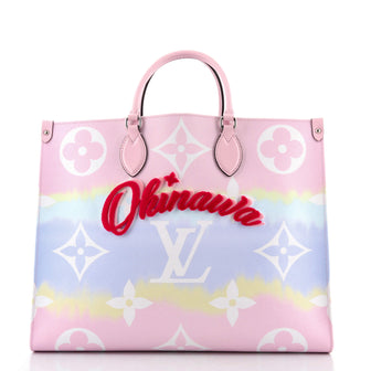 Louis Vuitton OnTheGo Tote Limited Edition Cities Escale Monogram Giant GM