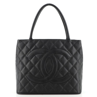 Chanel Medallion Tote Quilted Caviar
