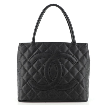 Chanel Medallion Tote Quilted Caviar