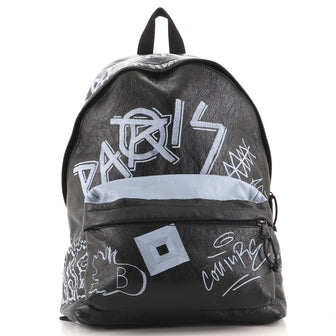 Balenciaga Explorer Graffiti Backpack Leather Large