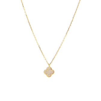 Van Cleef & Arpels Sweet Alhambra Pendant Necklace 18K Yellow Gold and Mother of Pearl