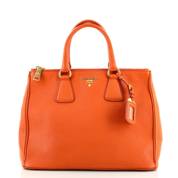 Prada Double Zip Tote Vitello Daino Medium