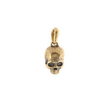 David Yurman Cable Classics Skull Pendant Pendant & Charms 18K Yellow Gold 9mm