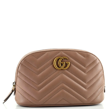 Gucci GG Marmont Cosmetic Case Matelasse Leather Large