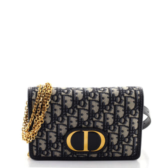 Christian Dior 30 Montaigne 2-in-1 Pouch Oblique Canvas