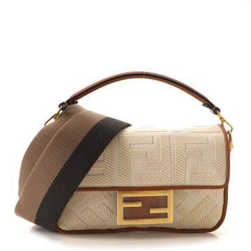 Fendi Baguette NM Bag Zucca Embroidered Canvas Mini